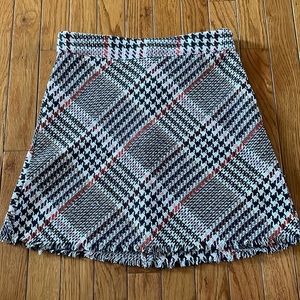 Princess Polly Tweed Houndstooth Skirt size 4